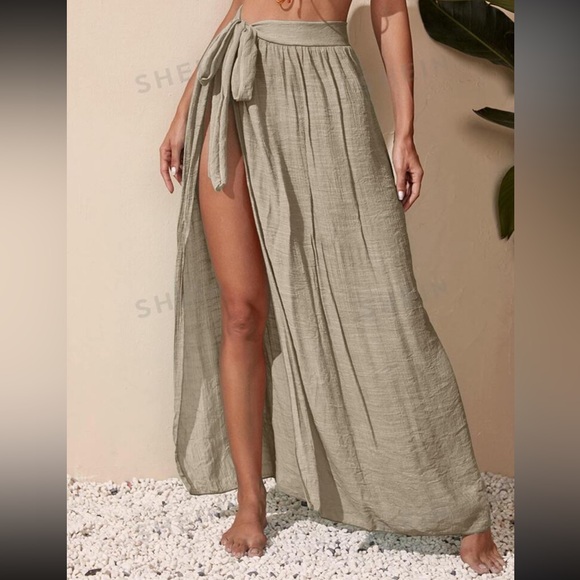 Knot Waist Coverup Skirt - Picture 1 of 2